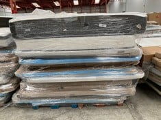 PALLET VARIETY OF MATTRESSES, BED BASE AND BOX SPRING COVERS INCLUDING MATTRESS 150X200CM (MAY BE STAINED, BROKEN OR INCOMPLETE).