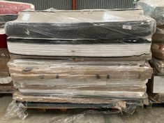 PALLET VARIETY OF MATTRESSES, CANAPÉ COVERS, BASES AND BED BASE INCLUDING MATTRESS 105X180CM (MAY BE STAINED, BROKEN OR INCOMPLETE).