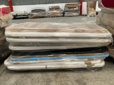 PALLET VARIETY OF BASES AND BED BASE INCLUDING UPHOLSTERED BASE 105X190CM (MAY BE BROKEN OR INCOMPLETE).