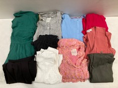 10 X DRESSES VARIOUS BRANDS AND SIZES INCLUDING PART TWO PINK DRESS SIZE 34 - LOCATION 2A.