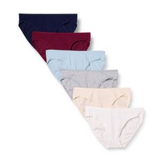 15 X ESSENTIALS WOMEN'S COTTON KNICKERS, PACK OF 6, COOL COLOURS/WARM COLOURS, 42 - LOCATION 3A.