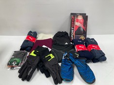 11 X SPORTSWEAR VARIOUS BRANDS AND SIZES INCLUDING NAVY BLUE PUMA SOCKS SIZE 47-49- LOCATION 35A.