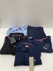 5 X TOMMY HILFIGER GARMENTS VARIOUS SIZES INCLUDING NAVY BLUE POLO SHIRT SIZE XS- LOCATION 39A.