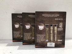 3 X TRIBAL BZ-T99" HAIR AND BEARD RAZOR WITH ADJUSTABLE BLADE AND USB CHARGING