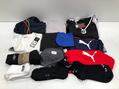 13 X SPORTSWEAR INCLUDING SWIMWEAR AND PUMA SOCKS - LOCATION 36A.