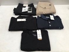 5 X JACK AND JONES CLOTHING VARIOUS SIZES AND MODELS INCLUDING BLUE POLO SHIRT SIZE M - LOCATION 12A.