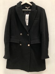 MORGAN STRAIGHT BUTTON COAT BLACK 40 - LOCATION 8A.