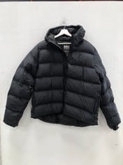 HALLEY HANSEN DOWN JACKET BLACK SIZE L - LOCATION 1B.