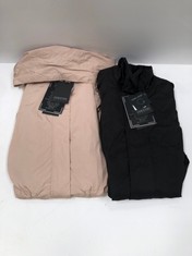 2 X GEOX THIN JACKETS WOMEN'S SIZE 52 AND MEN'S SIZE 46 - LOCATION 17B.