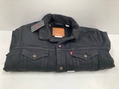 MEN'S COAT LEVI'S BLACK SIZE L - LOCATION 41B.