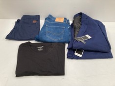 5 X JACK AND JONES BRAND GARMENTS VARIOUS STYLES AND SIZES INCLUDING NAVY BLUE SUIT SIZE 54 - LOCATION 45B.