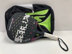 SIUX ADRENALINE EXCLUSIVE SERIES IBAI EDITION BLACK AND PINK PADEL RACKET AND CASE - LOCATION 26A.