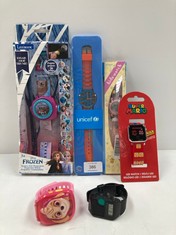 6 X WATCHES VARIOUS BRANDS AND MODELS INCLUDING DISNEY FROZEN WATCH - LOCATION 2B.