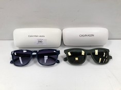 2 X CALVIN KLEIN SUNGLASSES VARIOUS MODELS INCLUDING MODEL CKJ21623S COLOUR BLUE - LOCATION 2B.