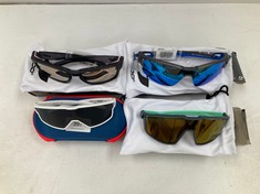 4 X JULBO WUE SUNGLASSES INCLUDING MODEL J5501120 GREY AND TURQUOISE - LOCATION 2B.