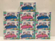 10 X BALL MACHINE TOY, VARIOUS COLOURS, 3+- LOCATION 19B.