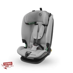 MAXI-COSI TITAN PLUS I-SIZE, MULTI-AGE CAR SEAT, 15 MONTHS-12 YEARS (76-150 CM), G-CELL SIDE PROTECTION, 4 POS. RECLINE, SOFT FOAM HEADREST CUSHIONS, GREY - LOCATION 1C.