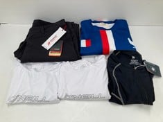 5 X SPORTSWEAR VARIOUS MODELS AND SIZES INCLUDING CYCLING OVERALLS SIZE L - LOCATION 45C.