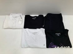 5 X JACK&JONES GARMENTS VARIOUS SIZES AND MODELS INCLUDING WHITE POLO SHIRT SIZE L - LOCATION 34A.