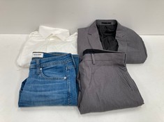 4 X JACK & JONES GARMENTS IN VARIOUS SIZES AND STYLES INCLUDING WHITE SHIRT SIZE L - LOCATION 26C.