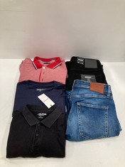 5 X JACK&JONES GARMENTS VARIOUS SIZES AND MODELS INCLUDING BLACK JEANS SIZE L - LOCATION 34A.