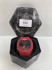 G-SHOCK RED AND BLACK WATER RESISTANT WATCH SAMDA 5611 - LOCATION 6C.