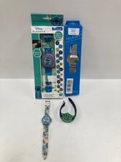 4 X WATCHES OF VARIOUS MAKES AND MODELS INCLUDING STICH WATCH - LOCATION 6C.
