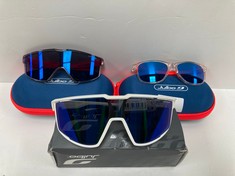 3 X JULBO SUNGLASSES VARIOUS MODELS INCLUDING WHITE SUNGLASSES J5311111 - LOCATION 2C.