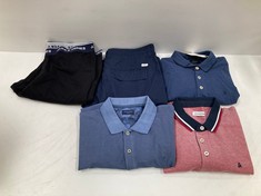 5 X JACK&JONES GARMENTS VARIOUS SIZES AND MODELS INCLUDING BLUE POLO SHIRT SIZE XXL - LOCATION 26A.