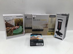 5 X INFLATABLE ITEMS INCLUDING INTEX BED AND AIR PUMP - LOCATION 19C.