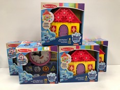 5 X MALISSA & DOUG TOYS MAGNETIC CLOCK AND HOUSE PORTARIL - LOCATION 31C.