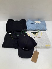 5 X GARMENTS VARIOUS BRANDS AND SIZES INCLUDING BLACK HUGO BOSS CAP - LOCATION 22A.