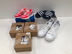 6 X ADIDAS SHOES VARIOUS MODELS AND SIZES INCLUDING STAN SMITH SIZE 46 - LOCATION 43C.