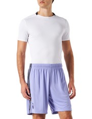 10 X ADIDAS REAL MADRID, MEN'S SHORTS, SEASON 2022/23 OFFICIAL SECOND KIT PURPLE AND BLACK VARIOUS SIZES - LOCATION 24C.