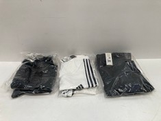 6 X ADIDAS CLOTHING VARIOUS SIZES AND MODELS INCLUDING BLACK AND WHITE SHORTS SIZE S SHOT23 M SHOY - LOCATION 16C.