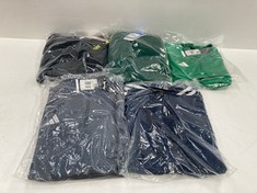 5 X ADIDAS APPAREL VARIOUS SIZES AND STYLES INCLUDING GREEN SWEATSHIRT SIZE M - LOCATION 12C