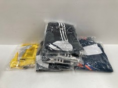 10 X ADIDAS CLOTHING VARIOUS SIZES AND MODELS INCLUDING BLACK AND WHITE TROUSERS SIZE S - LOCATION 12C.