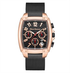 LIMITED EDITION MANN EGERTON HAND ASSEMBLED IMPACT WATCH IN ROSE BLACK SKU:ME0114