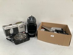 4 X HOUSEHOLD ITEMS OF VARIOUS MODELS AND SIZES INCLUDING DOLCE GUSTO COFFEE MACHINE.