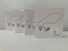 4 X PRO AIR WIRELESS HEADPHONES IN WHITE