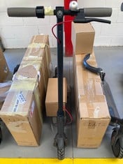 XIAOMI ELECTRIC SCOOTER GREY AND RED (DOES NOT TURN ON, HAS ITS ORIGINAL BOX).