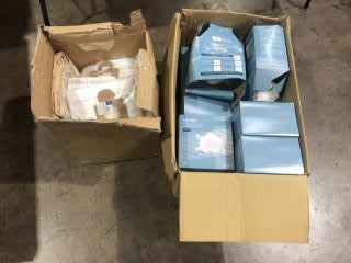 BOX OF V TUF DUST BAGS AND BOX OF AIR 3000 RESPIRATOR MASKS