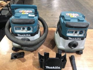 X2 MAKITA DVC863L CORDLESS DUST EXTRACTOR RRP £370