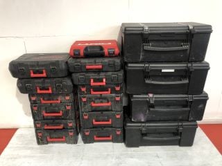 4X MUB MULTI UTILITY BOXES 12X MILWAUKEE TOOL CASES 1X HILTI TOOL CASE