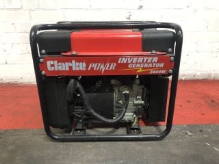 CLARKE POWER IG3500F INVERTER GENERATOR 3400W RRP £450