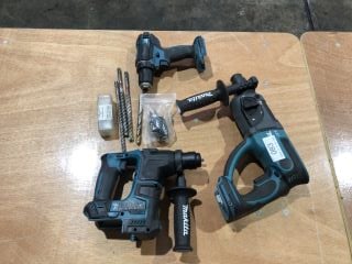 1X MAKITA DHR171 CORDLESS ROTARY HAMMER X1 DHR202 CORDLESS ROTARY HAMMER X1 MAKITA DDF482 CORDLESS DRILL DRIVER