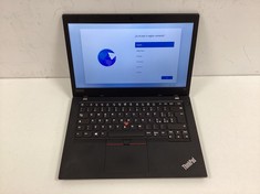 LENOVO THINKPAD L480 512GB SSD LAPTOP (ORIGINAL RRP - €295,95) IN BLACK. (NO BOX OR CHARGER, SCRATCHES ON OUTER CASING). I5-7300U @ 2.60GHZ, 16GB RAM, 15.6" SCREEN, INTEL HD GRAPHICS 620 [JPTZ6760].