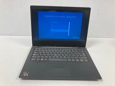 LENOVO V14-ADA 125 GB LAPTOP (ORIGINAL RRP - €259.00) IN BLACK. (WITH CHARGER - NO BOX, BROKEN CASING BETWEEN SCREEN AND KEYBOARD, SEE IN PHOTOS). AMD RYZEN 3 3250U, 4 GB RAM, , AMD RADEON GRAPHICS [