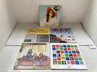 QTY OF ASSORTED VINYL RECORDS TO INCLUDE LANA DEL REY HONEYMOON AND 80S DANCE CLASSICS: LOCATION - J5