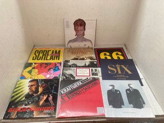 QTY OF ASSORTED VINYL RECORDS TO INCLUDE DAVID BOWIE ALADDIN SANE AND SIX THE MUSICAL SOUNDTRACK: LOCATION - J5